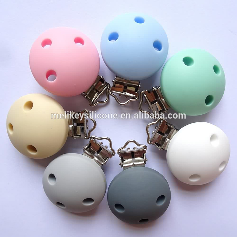Pacifier Clips Silicone Round Clip  Factory Supplier | Melikey Featured Image