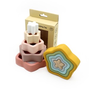 Baby stapelspeelgoed Siliconen Montessori groothandel