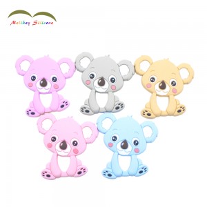 Factory Directly supply Non-toxic Wooden Teething Toy Silicone Beads Baby Teether