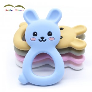 Factory wholesale Best Pacifiers - Silicone Bunny Teether Wholesale Silicone Teething Toy – Melikey