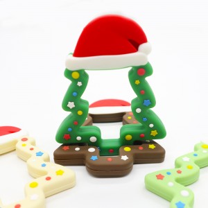 Xoguetes de mordedor masticables de silicona para bebés gratuítos |Melikey