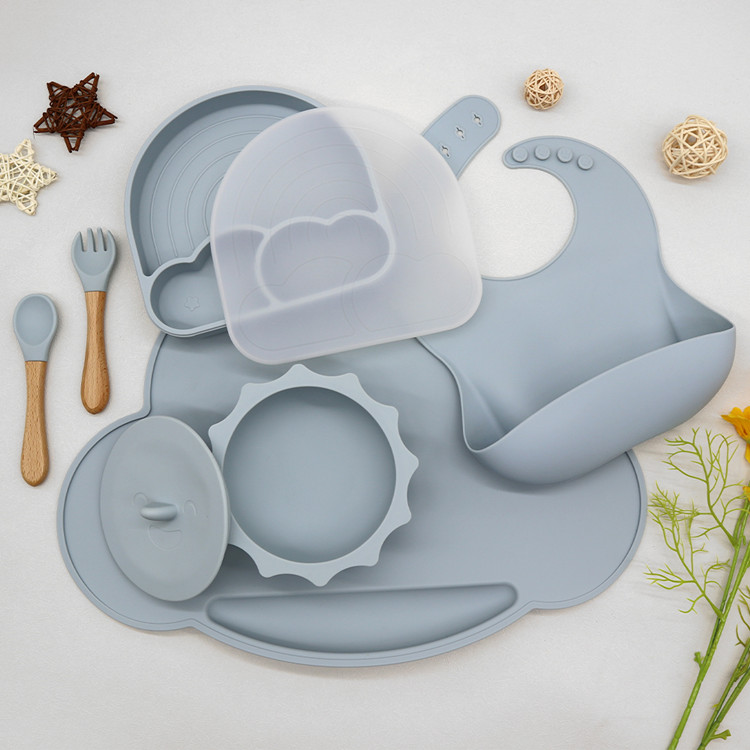 Buy Wholesale China Silicone Baby Feeding Set Customizable Bpa