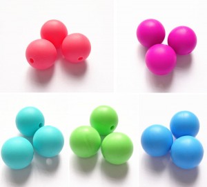 Newly Arrival Colorful Half Lanterns Beads Fda Silicone Baby Teething Necklace,Baby Teething Beads For Jewelry