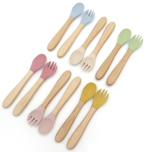 Super Lowest Price China Baby Tableware - Silicone Spoon And Fork Baby Wholesale l Melikey – Melikey