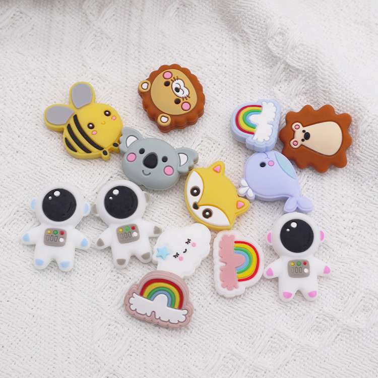 silicone baby teething beads