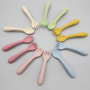 Silicone Baby Spoon နှင့် Fork ထုတ်လုပ်သူ l Melikey