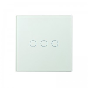 Europe style for China Us Standard 1 Gang Smart WiFi Touch Wall Light Switch