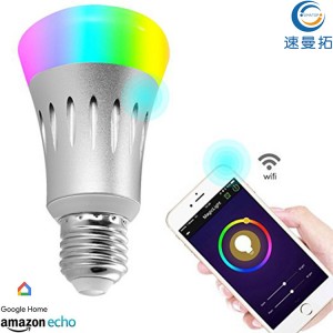 Tuya Smart Wi-Fi LED Bulb,7W RGB, Compatible with , Alexa, Google Home