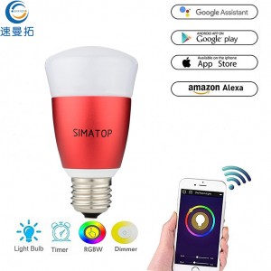 Tuya Smart Wi-Fi LED Bulb,7W RGB, E27 Compatible with , Alexa, Google Home