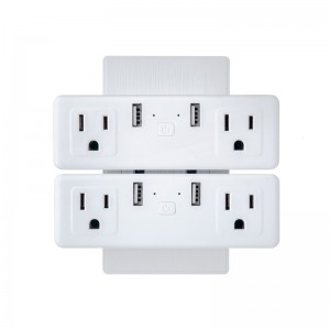 Fixed Competitive Price China Double Electrical WiFi smart Socket with 2 USB