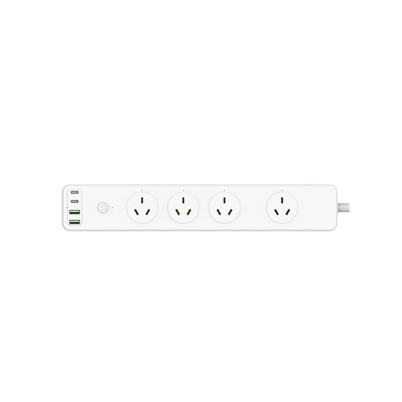 professional factory for Double Smart Light Switch - Tuya Smart Power Strip, 16A, 4 sockets, 2USB+2Type-C, Overload Surge Protection – SIMATOP