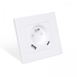 OEM/ODM Supplier China Home Smart Standard Smart Socket Pin Wall Outlet Smart Wall Socket with 2USB