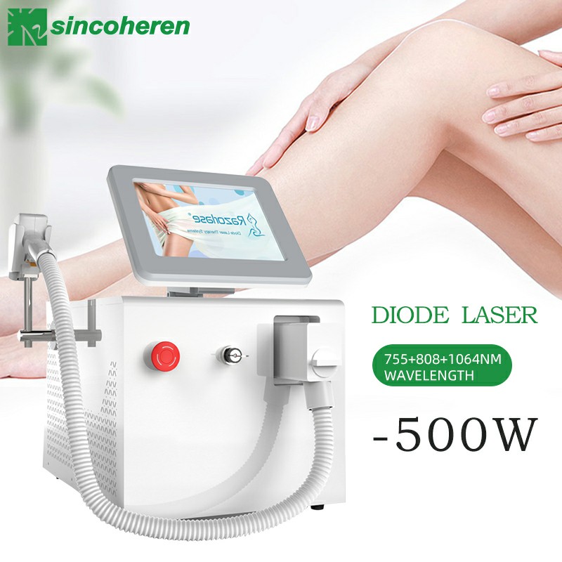 Portable Diode Laser Hair Removal 808 755 1064nm Machine