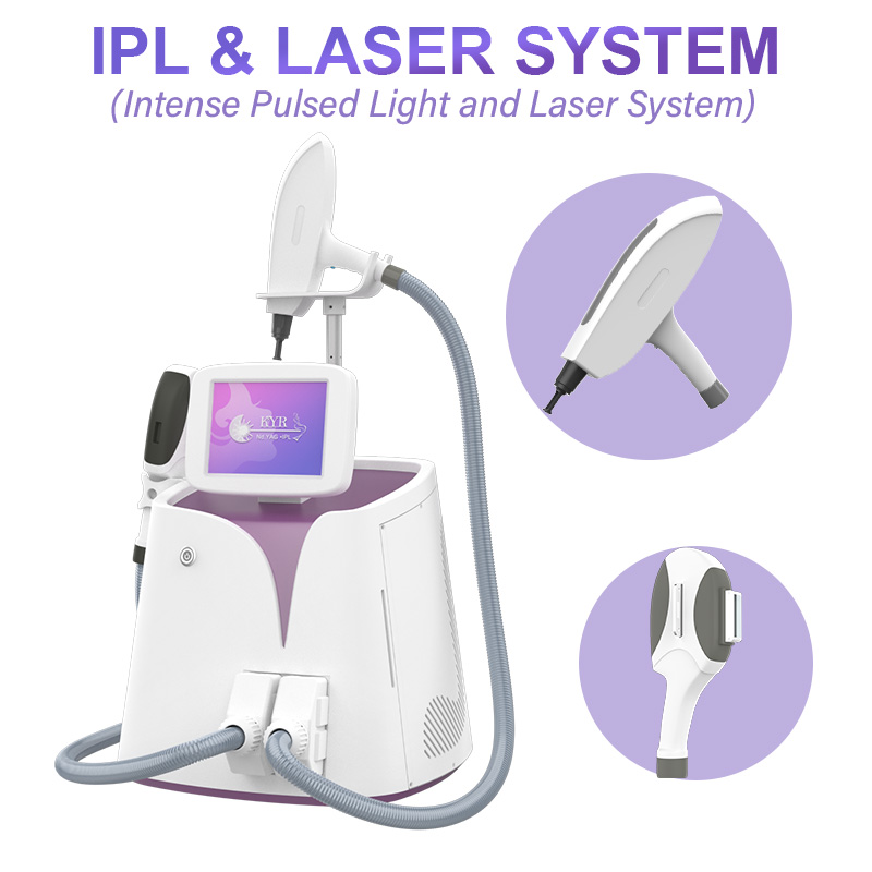 IPL Nd Yag Laser 2 In 1 Skin Rejuvenation Hair Removal Machine