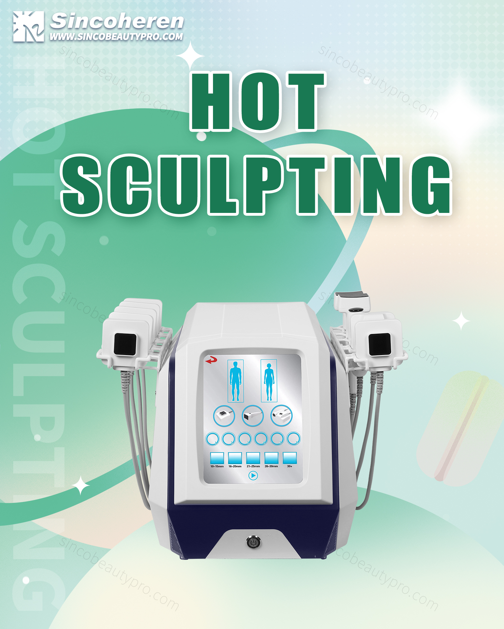 RF Hot Sculpting Fat Reduction Machine for 24-27% Fat Loss