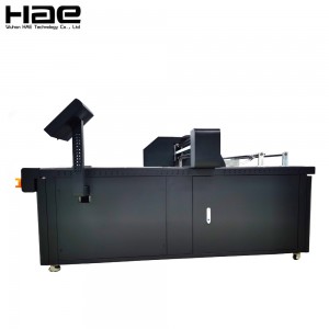HP740 pizza box CMYK color online batch coding inkjet printing machines on conveyor