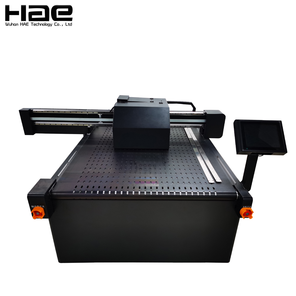 HP740 pizza box CMYK color online batch coding inkjet printing machines on conveyor