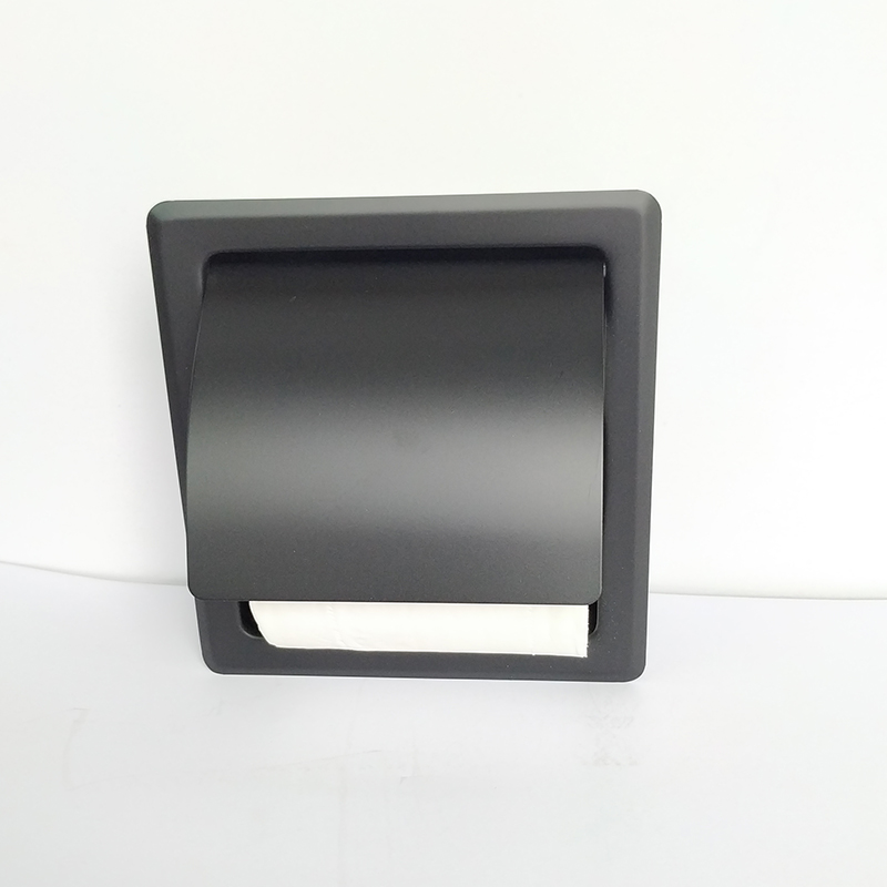 Shower Niche Matte Black Color Bathroom Corner Shelf Solid SUS304