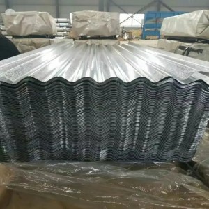 Material Placa metàl·lica de teulada Xapa d'acer galvanitzat prepintada
