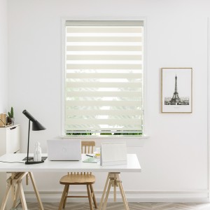 Hochwertige Zebra-Rollos, intelligente automatische Fenstervorhänge aus 100 % Polyester