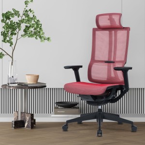 Factory Customized High Back Adjustable Revolving Manager Executive Swivel Lift Ergonomic Mesh Fabric Office Chair with Headrest