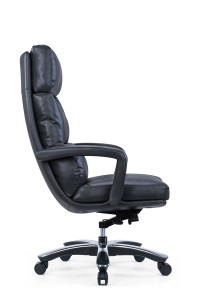 CH-350A |Cadira Boss de pell negra