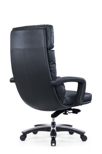 CH-350A |Crna kožna Boss stolica