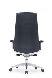 CH-360A |Cadeira Boss de coiro con respaldo alto