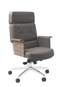 AR-RET |Skórzane krzesło z wysokim oparciem