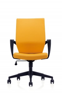 CH-192B |Task Chair Leather with Nylon Back