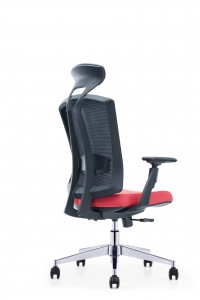 СН-267А |Офисный стул с кожаным подголовником