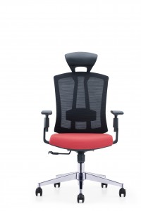CH-267A | Office chair with leather headrest