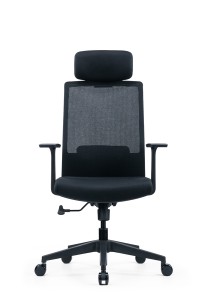 Factory Customized Black High Back Reclining Ergonomic Executive Mesh Office Chair with Headrest Armrest (CH-318)