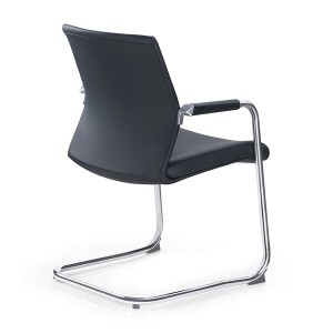 CH-319C | Middle back leather visitor chair