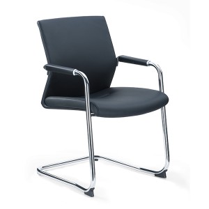 CH-319C | Middle back leather visitor chair