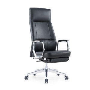 CH-329A | Reclining Leather chair with footrest