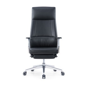 CH-329A | Reclining Leather chair with footrest