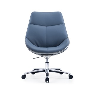 CH-349A | Middle Back Leather Swivel Chair