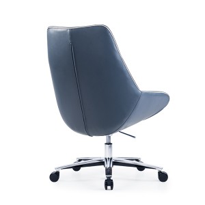 CH-349A | Middle Back Leather Swivel Chair