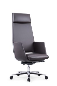 CH-352A |Korkeaselkäinen nahkainen Office Boss -tuoli