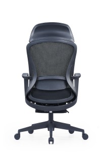 Chaise ergonomique avec repose-pieds