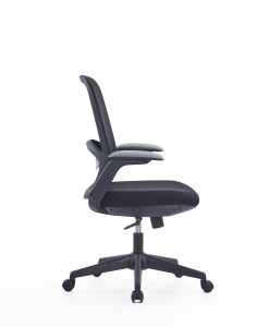 CH-537 |Cadeira de malha 2023 com apoios de braços rebatíveis de 90°