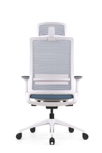 Discount wholesale New Type Swivel Adjustable Fabric Office Modern High Back Mesh Chair