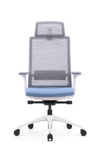 Discount wholesale New Type Swivel Adjustable Fabric Office Modern High Back Mesh Chair
