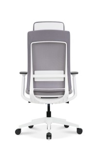 EVL-001B |Grå ramme moderne skrivebordsstol til hjemmekontor