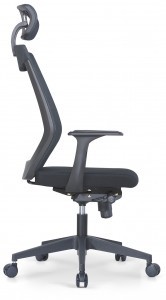HY-518A |Černá síťovaná pohodlná židle pro návštěvy v domácí kanceláři