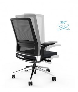 Low MOQ for Mesh fabric staff chair executive stackable conference meeting room chair