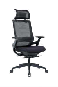 OEM/ODM Manufacturer High Back Full Mesh Ergonomic Seating Office Chair with Lumbar Support 3D Arms in Black Frame Adjustable Headrest