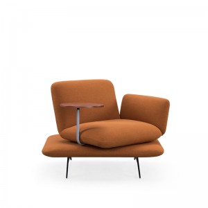 S130 | Single fabric sofa with table
