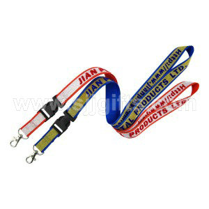Manufactur standard Badge Lanyards - Luxury Lanyards – with flocking or hollow characters – Sjj